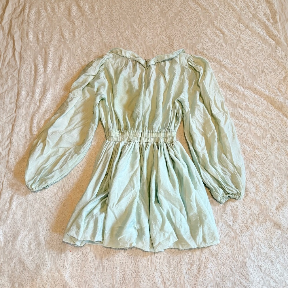 Jenni Nicole Della ruffle mint mini dress - Picture 9 of 10